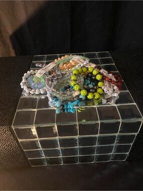 Bag of Bracelets Colorful Beaded Stretch Bracelet Set most are new with tag